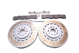 Maserati Ghibli 3.8 Trofeo front brake pads & rotors Low Dust TopEuro #2691