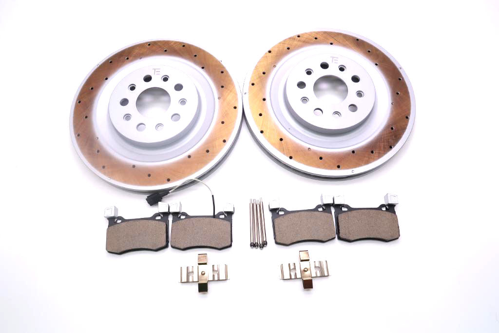 Maserati Ghibli 3.8 Trofeo rear brake pads rotors TopEuro #2694