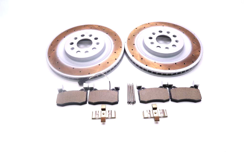Maserati Ghibli 3.8 Trofeo rear brake pads rotors TopEuro #2694