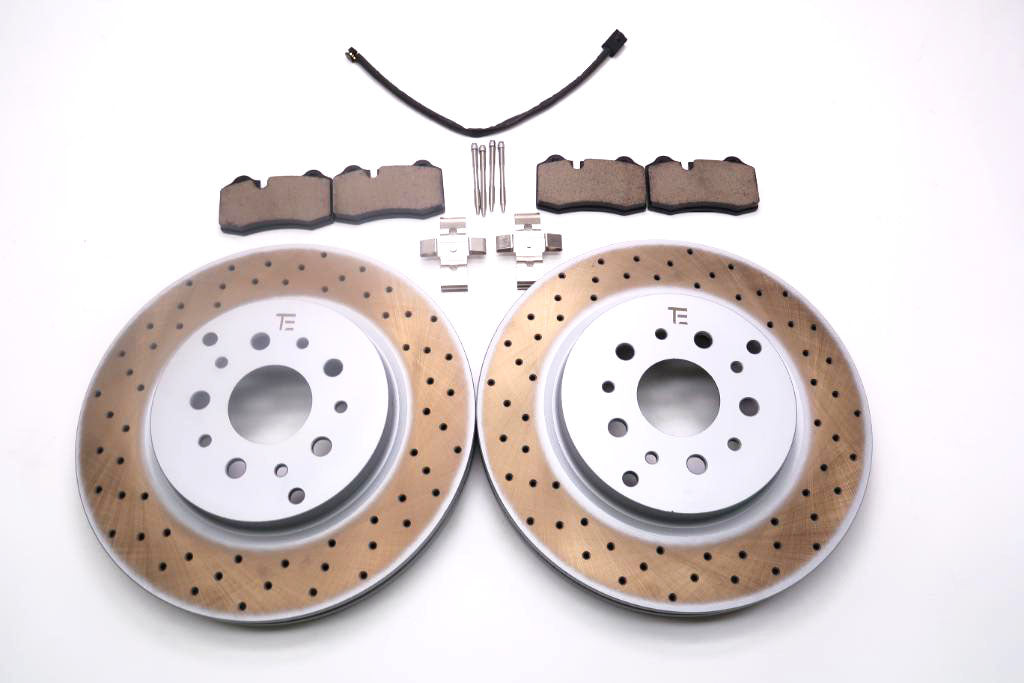 Maserati GranTurismo Gran Turismo Gt rear brake pads rotors TopEuro #2536