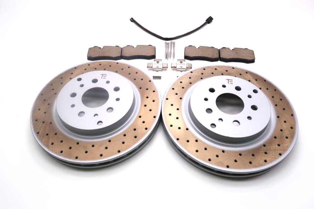 Maserati GranTurismo Gran Turismo Gt rear brake pads rotors TopEuro #2536