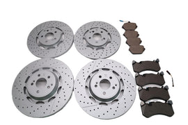 Mercedes E63 S AMG front rear brake pads & rotors TopEuro #2622