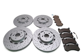 Mercedes E63 S AMG front rear brake pads & rotors TopEuro #2622