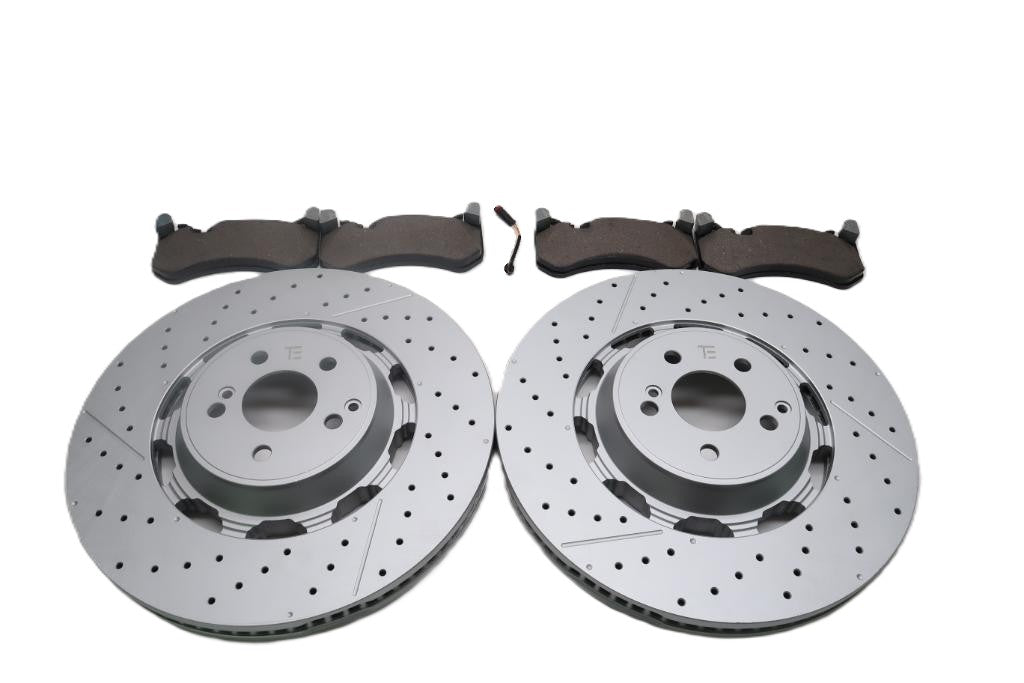 Mercedes E63 AMG S front brake pads & rotors TopEuro #2625