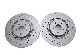 Mercedes E63 AMG S front brake disc rotors 2pcs TopEuro #2626