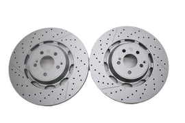 Mercedes E63 AMG S front brake disc rotors 2pcs TopEuro #2626