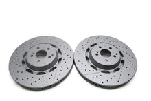 Load image into Gallery viewer, Mercedes E63 AMG S front brake disc rotors 2pcs TopEuro #2626