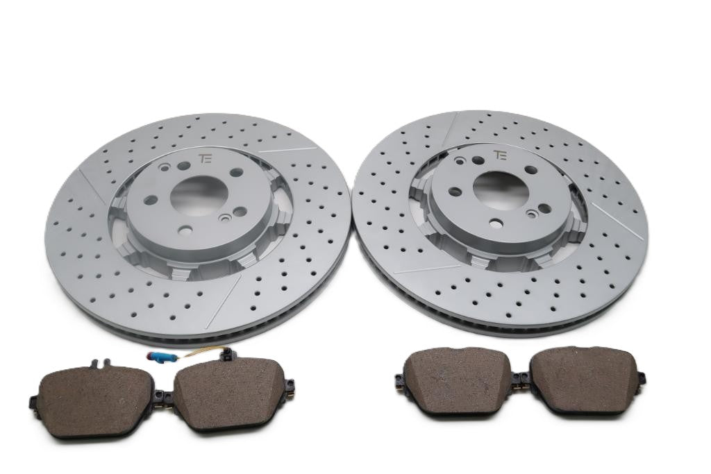 Mercedes E63 AMG S rear brake pads & rotors TopEuro #2628