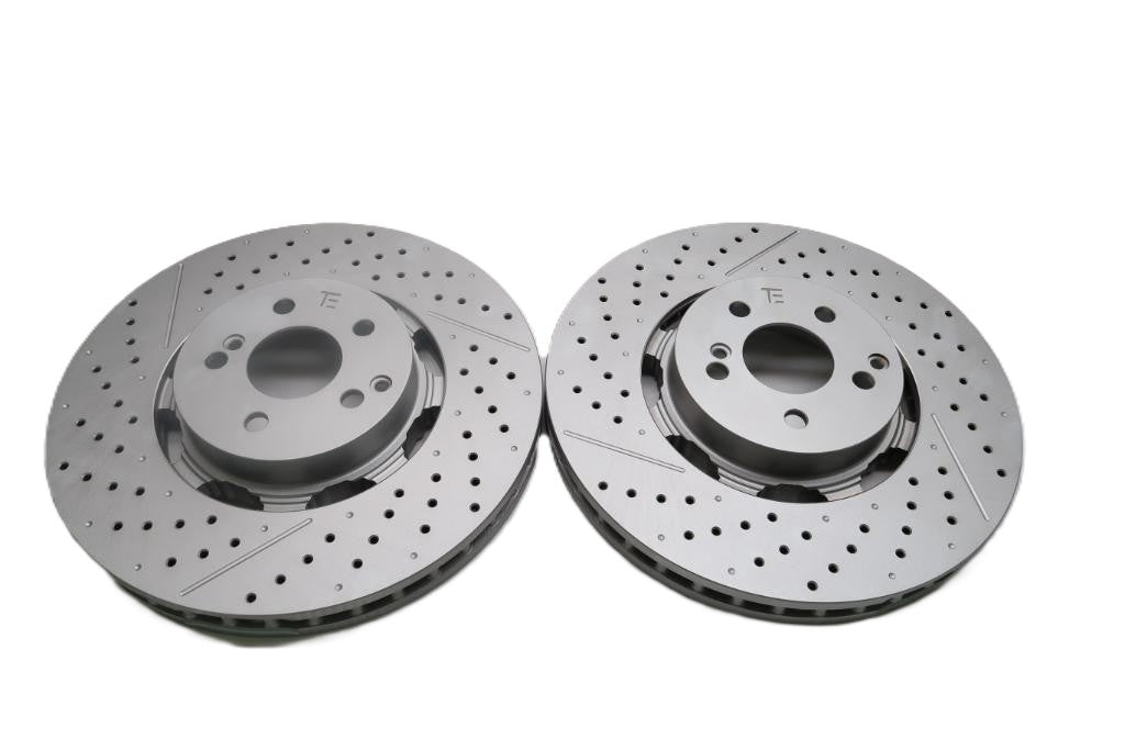 Mercedes Gt53 E63 C63 Cls63 Amg front brake diksc rotors 2pcs TopEuro #2637