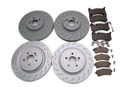 Mercedes Benz C63 Amg front rear brake pads & rotors TopEuro #2645