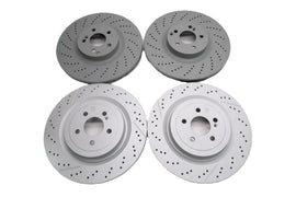 Mercedes Benz C63 Amg front & rear brake disc rotors TopEuro #2646