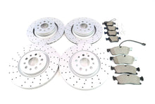 Load image into Gallery viewer, Maserati Levante front rear brake pads &amp; drilled rotors upgrade TopEuro #1221