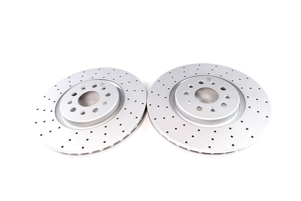 Maserati Levante front brake disc drilled rotors upgrade TopEuro #1223