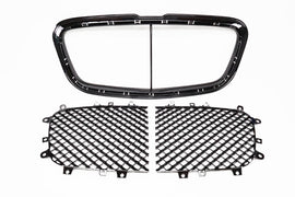 Bentley Continental Gtc Gt Flying Spur front black grille inserts & trim #2763