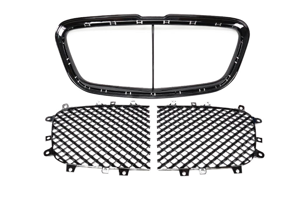 Bentley Continental Gtc Gt Flying Spur front black grille inserts & trim #2763
