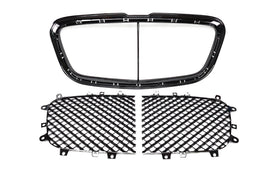 Bentley Continental Gtc Gt Flying Spur front black grille inserts & trim #2763