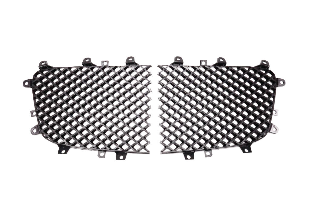 Bentley Continental Gtc Gt Flying Spur front black grille inserts 2pcs #2765