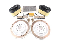 Load image into Gallery viewer, Maserati Ghibli Quattroporte rear brake pads rotors + filters 17-24 #1325