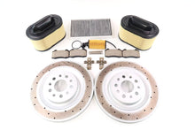 Load image into Gallery viewer, Maserati Ghibli Quattroporte rear brake pads rotors + filters 17-24 #1325