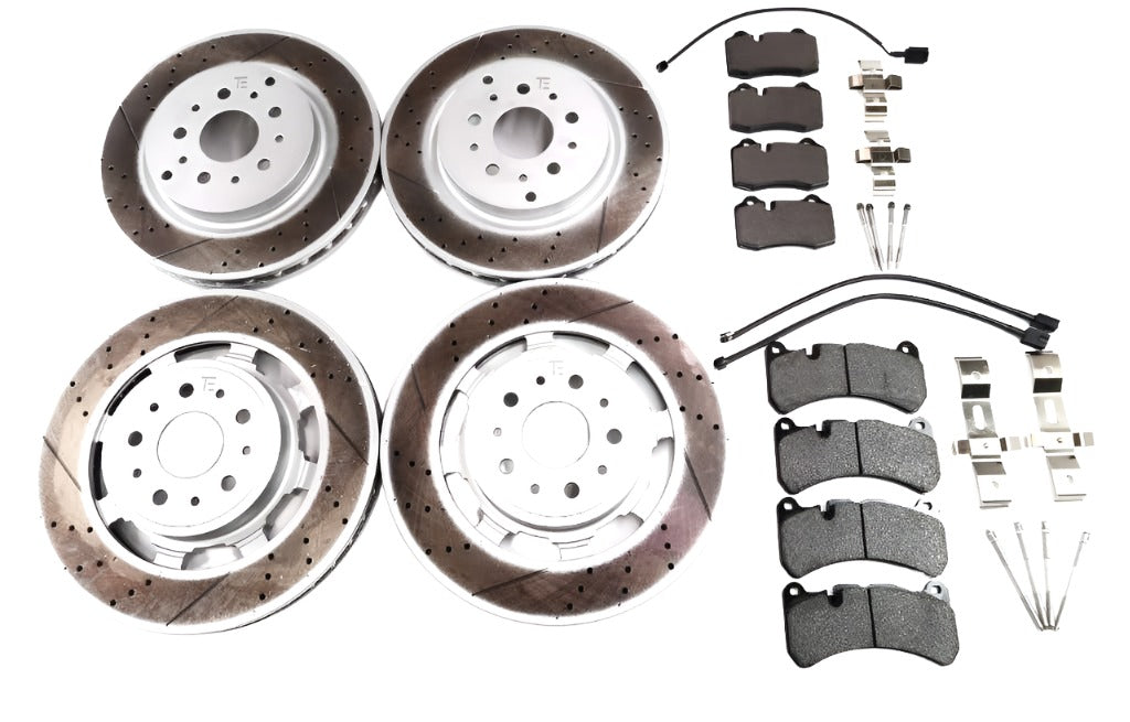 Maserati GranTurismo Gran Turismo Gt front rear brake pads rotors TopEuro #1642