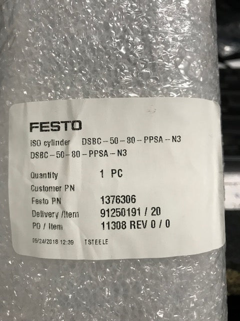 Festo  Standard Cylinder DSBC-50-80-PPSA-N3 1376306 ( New)