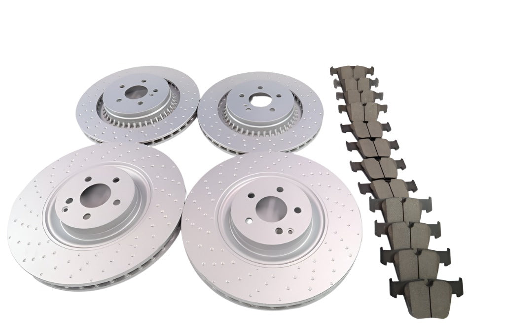 Mercedes S63 S65 Cl63 Cl65 Amg front rear brake pads rotors TopEuro #1111