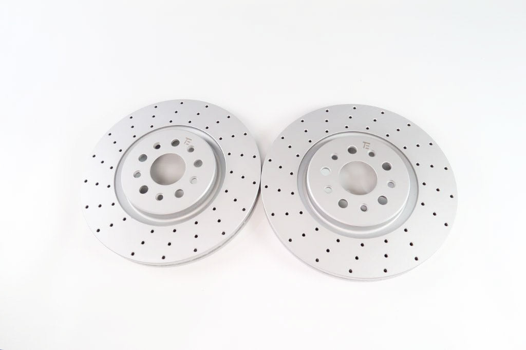 Maserati Levante front brake pads & drilled rotors upgrade TopEuro #1224