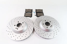 Mercedes S class S550 front brake pads and rotors TopEuro #667