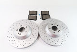 Mercedes S class S550 front brake pads and rotors TopEuro #667