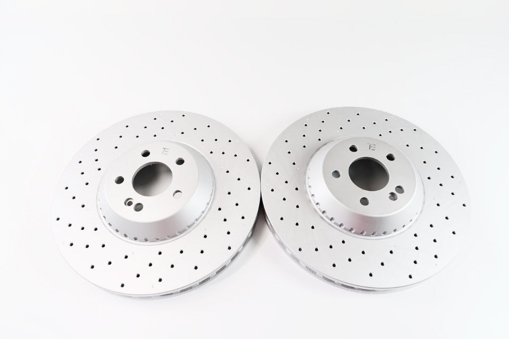 Mercedes S class S550 front rear brake pads & rotors TopEuro #1451