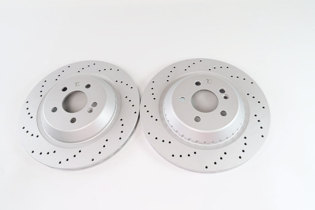 Mercedes S class S550 front rear brake pads & rotors TopEuro #1451